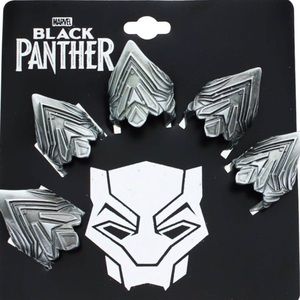 Black panther metal claws tips 5-pack